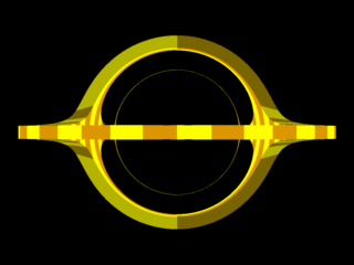 Rotating ring around a black hole