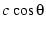c cos(theta)