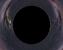Schwarzes Loch, Entfernung 150 km