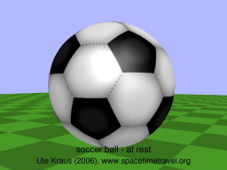 soccer ball at rest